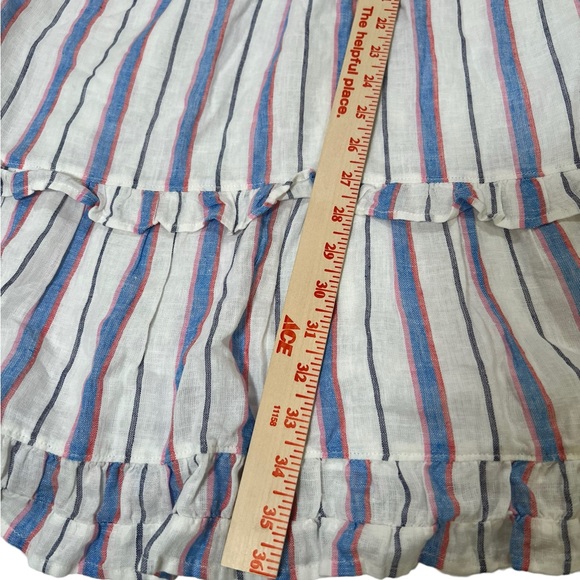 $198 Rails Sandy Tiered Dress in Tahiti Stripe size XL NWT Linen Rayon Cotton - Picture 15 of 16